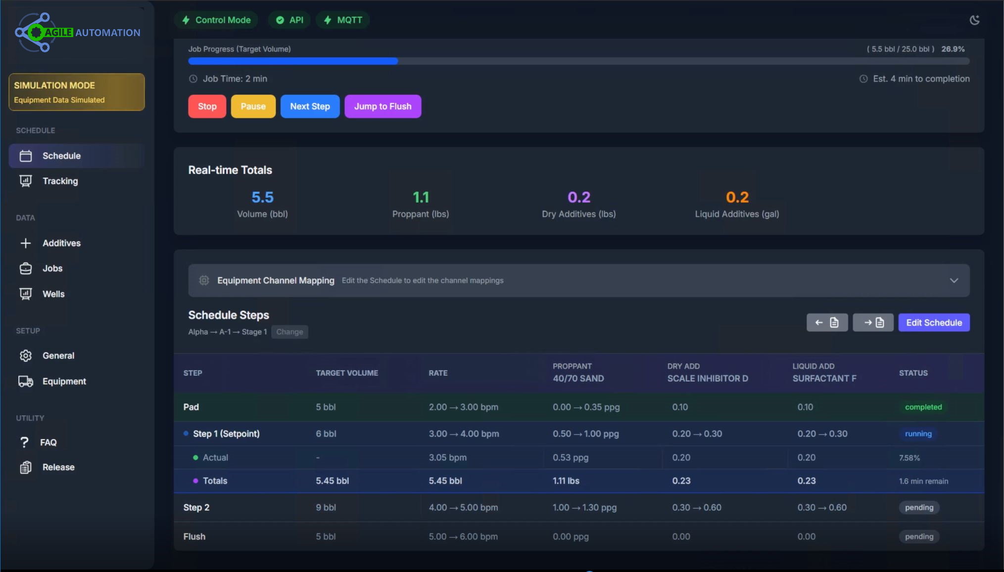Blender Schedule Interface
